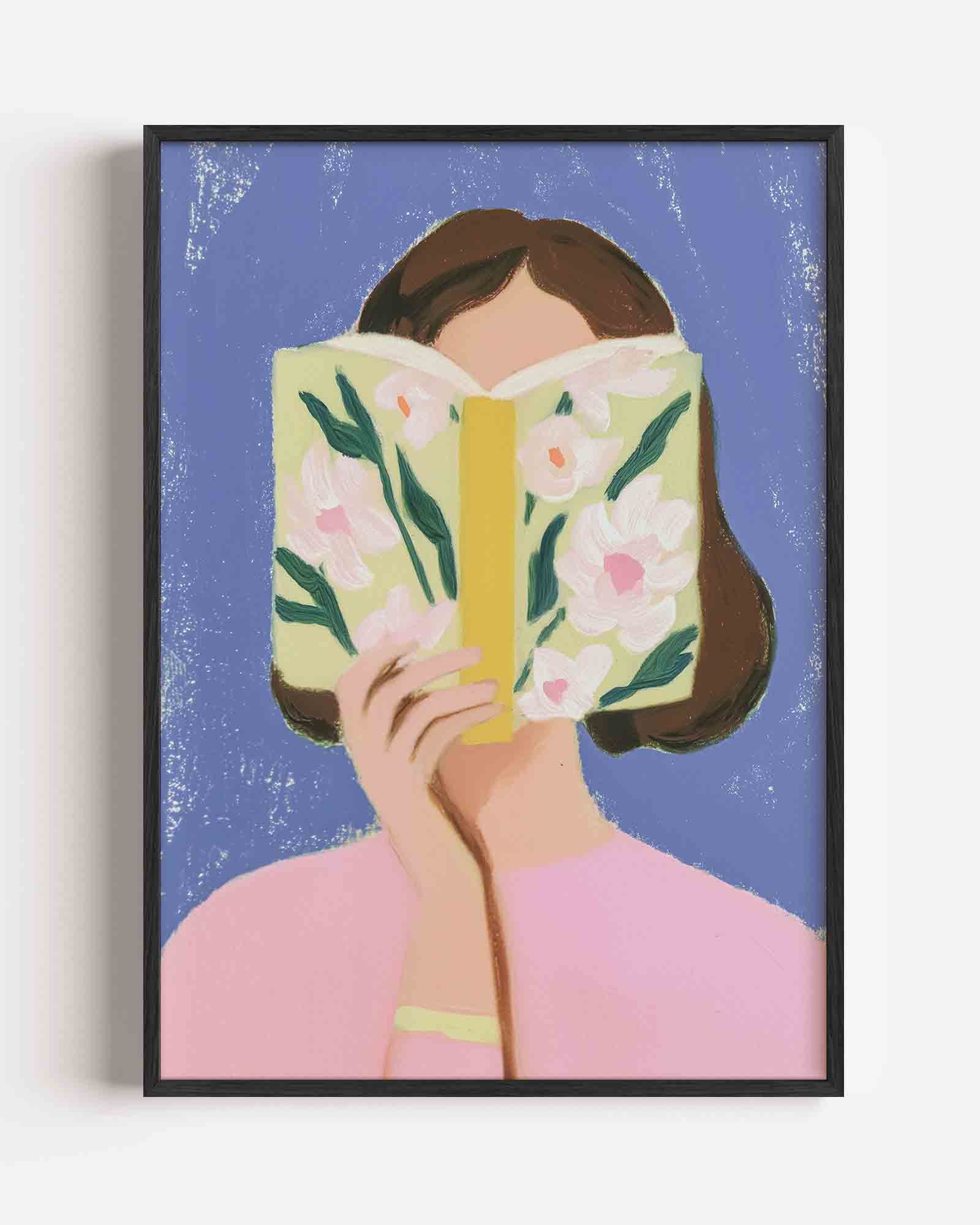 Lezende vrouw Poster