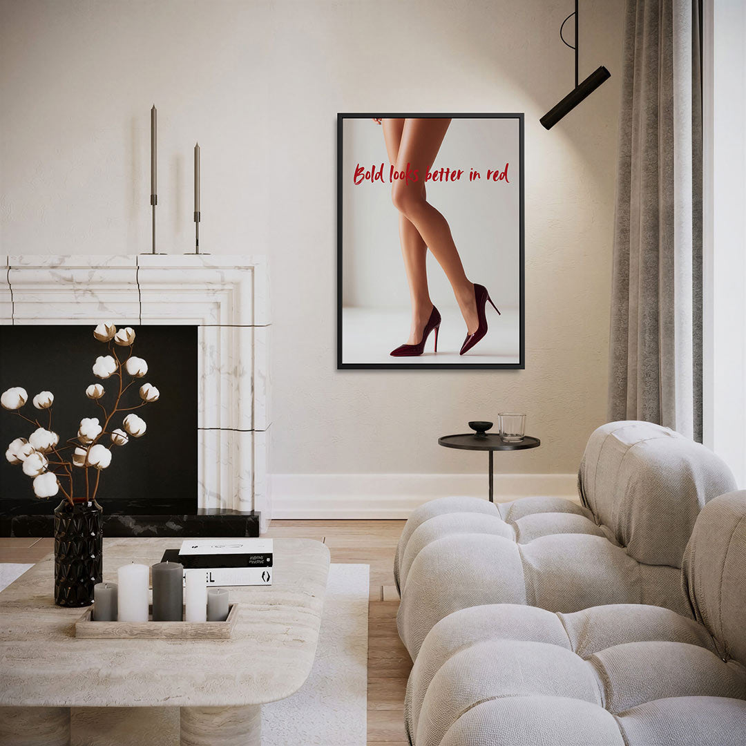 Rode schoenen elegantie Kunstwerk