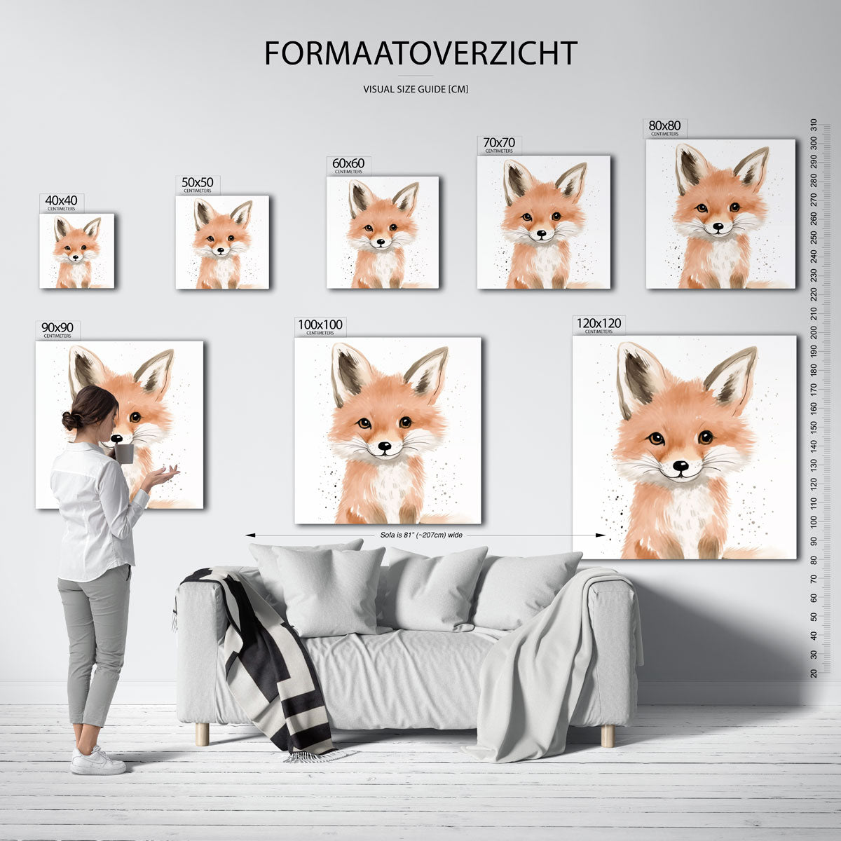 Vrolijke vos Poster