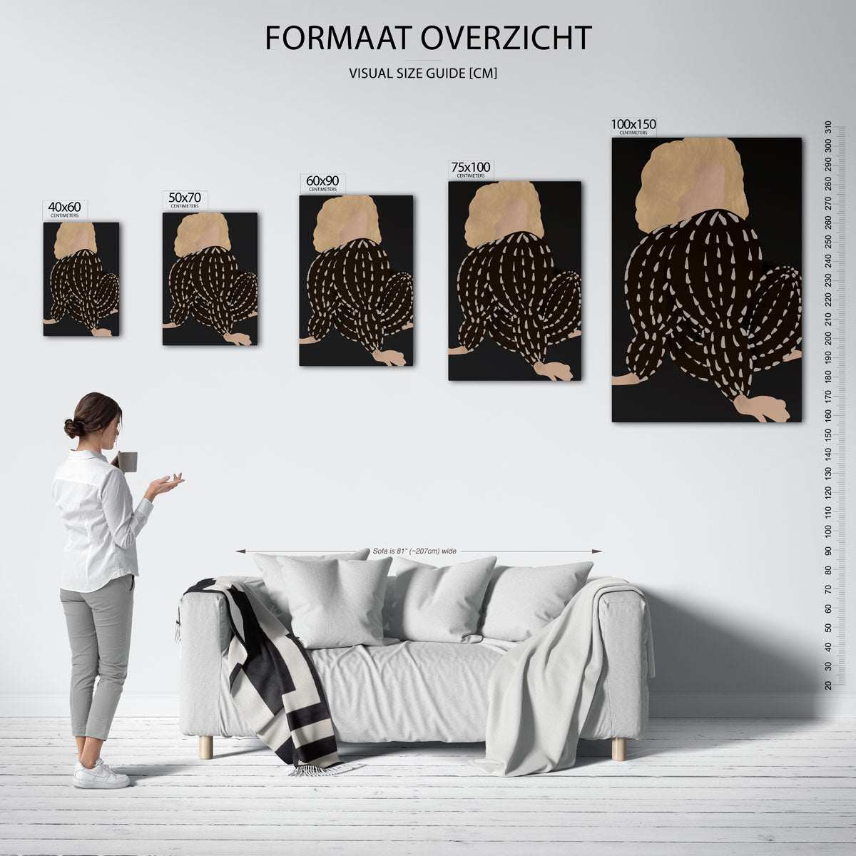 Gestileerde figuur Kunstwerk