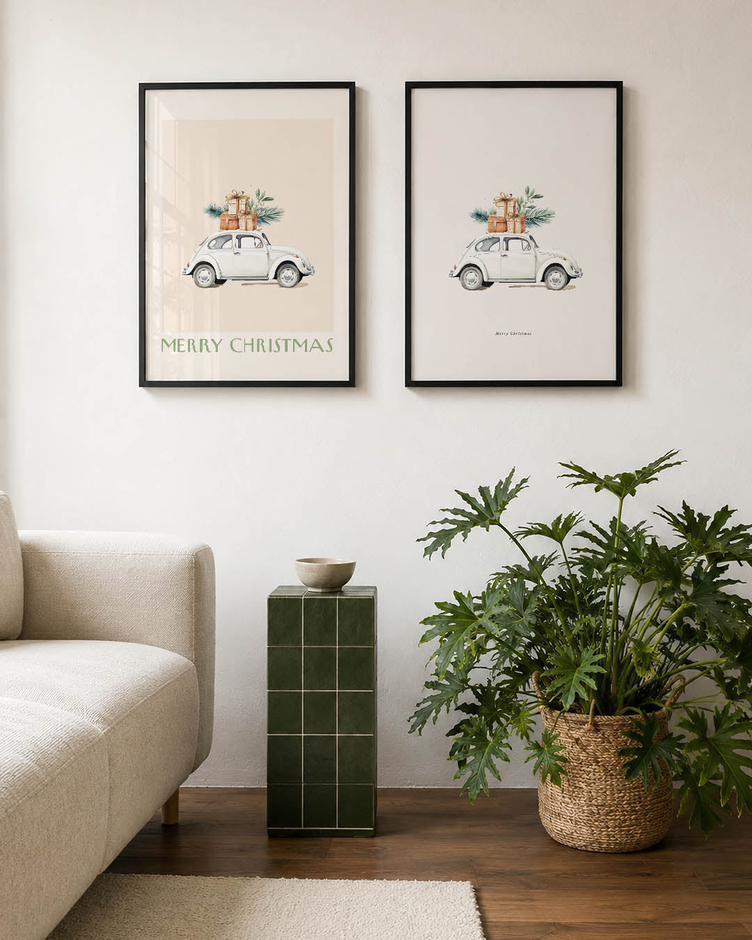 Kerstauto Posterset