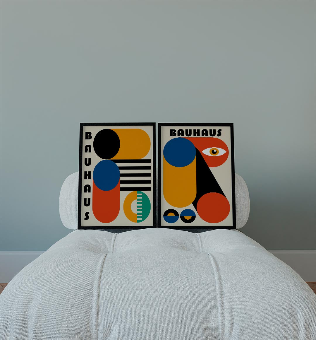 Vormen en kleurvlakken Posterset