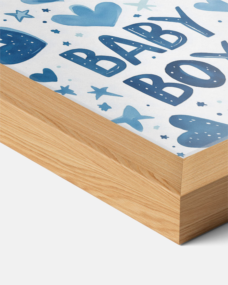 Blauwe Babyjongen Poster-WallArtistic