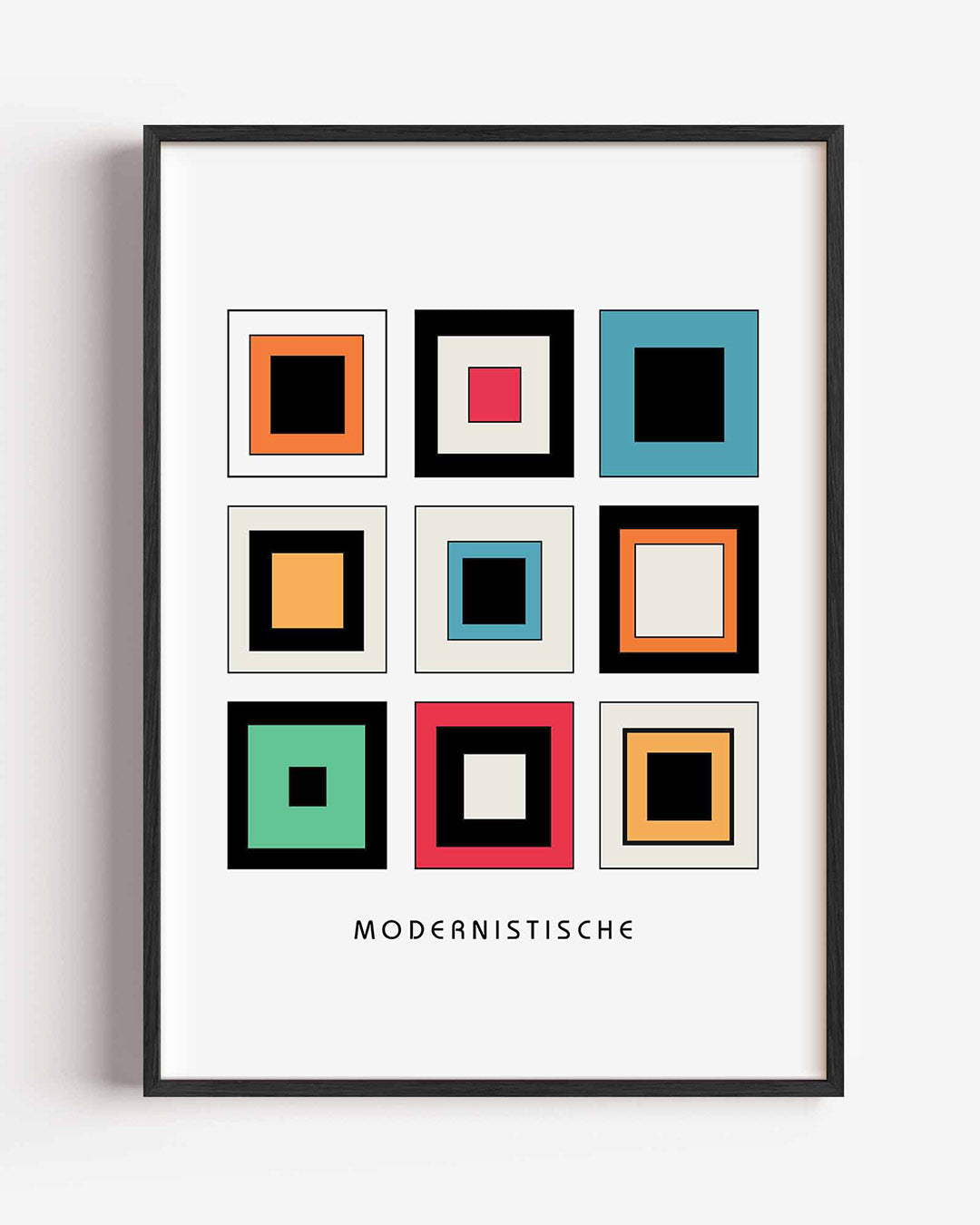 Vorm en kleurvlakken Poster