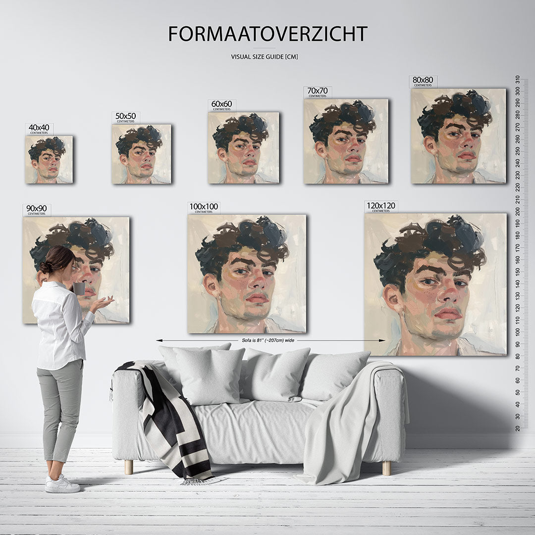 Portretstudie Kunstwerk