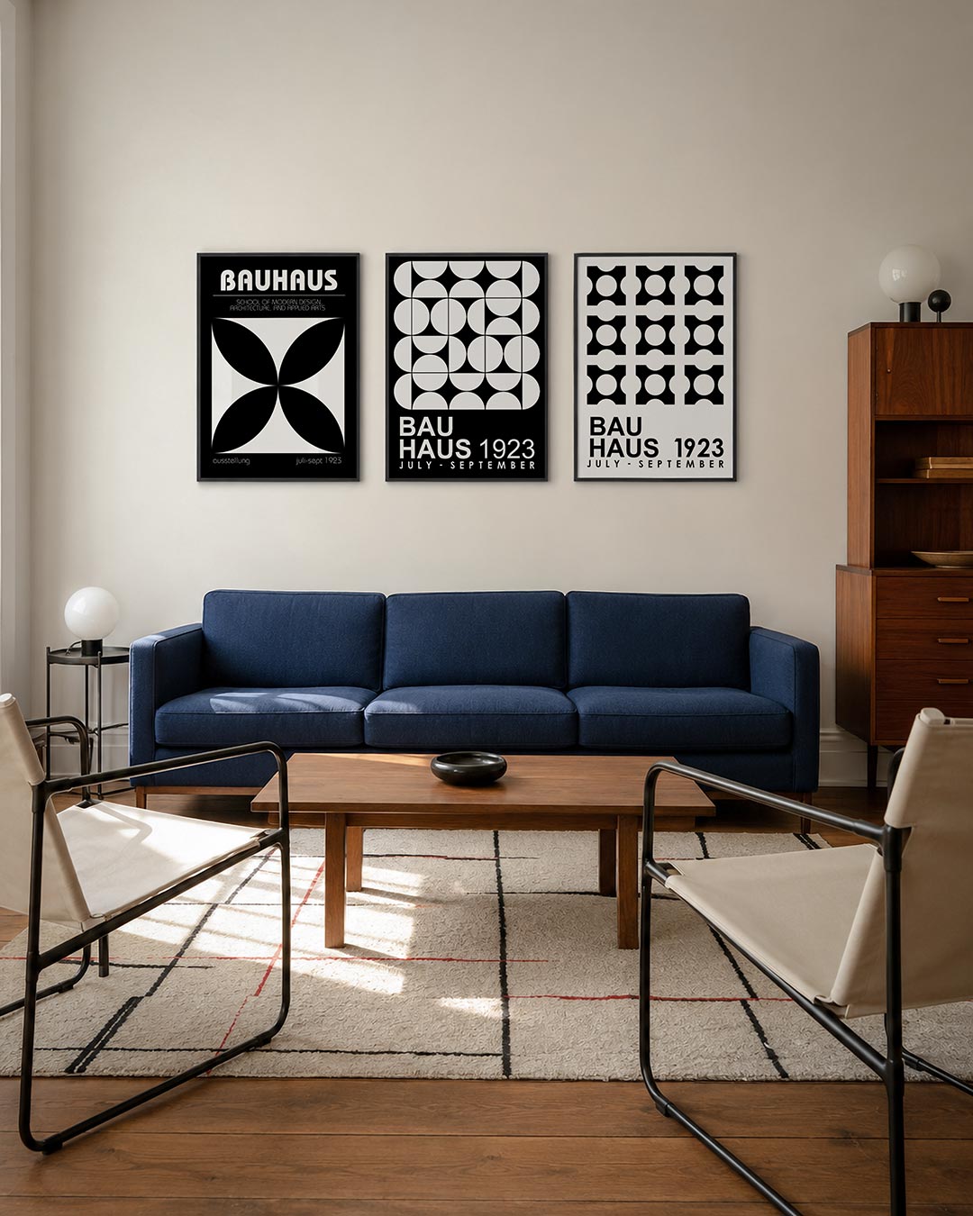 Zwart wit symmetrie Posterset