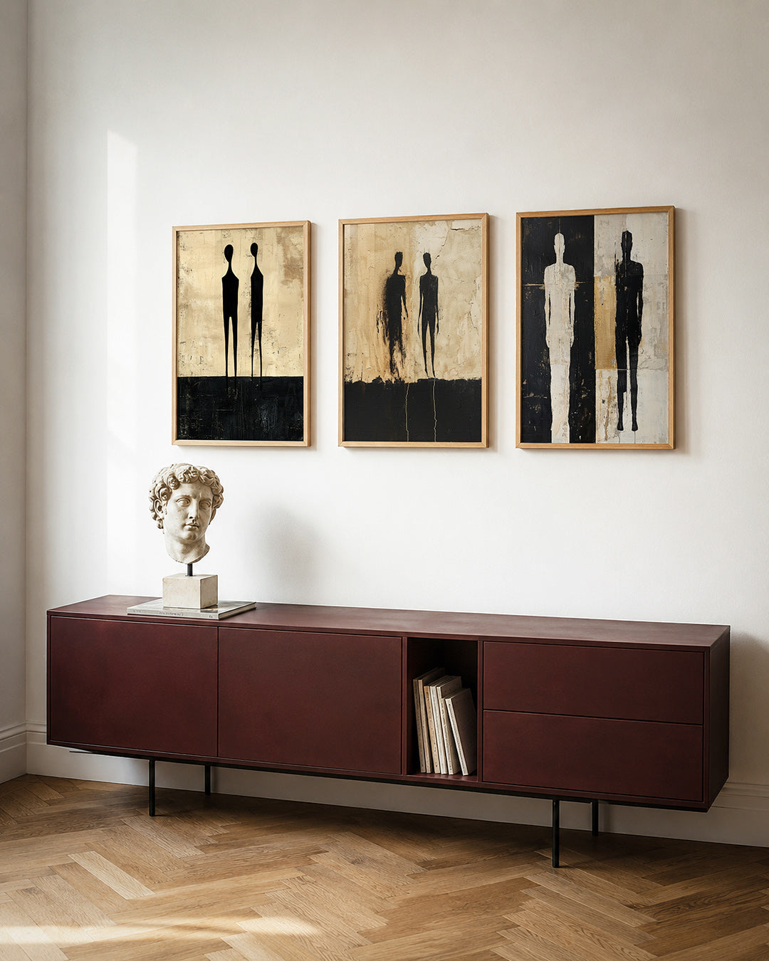 Zwarte silhouetten Posterset