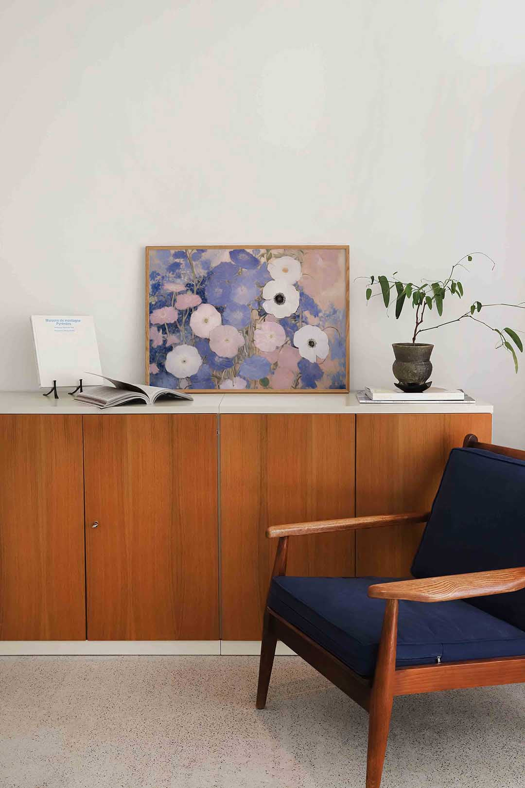 Bloemen in pastel Poster
