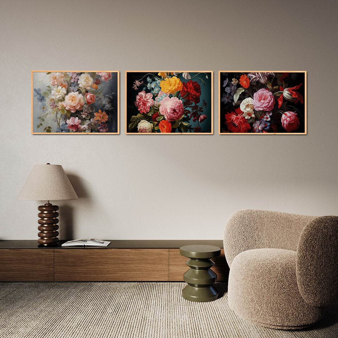 Bloemrijke kleurexplosie Posterset
