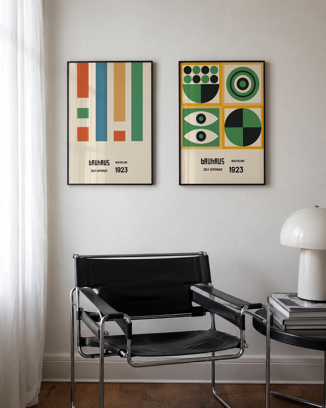 Kleurvlakken en lijnen Posterset