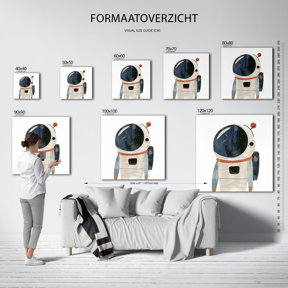 Astronaut met helm Poster