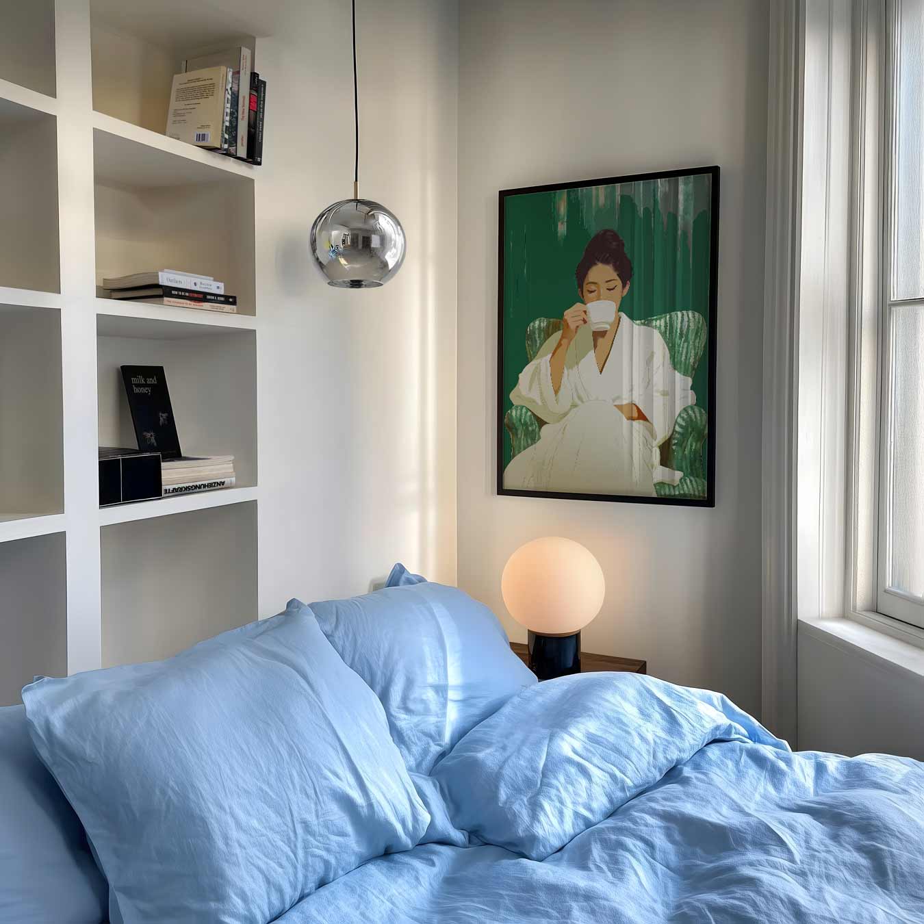 Gezellige Ochtendrust Poster-WallArtistic