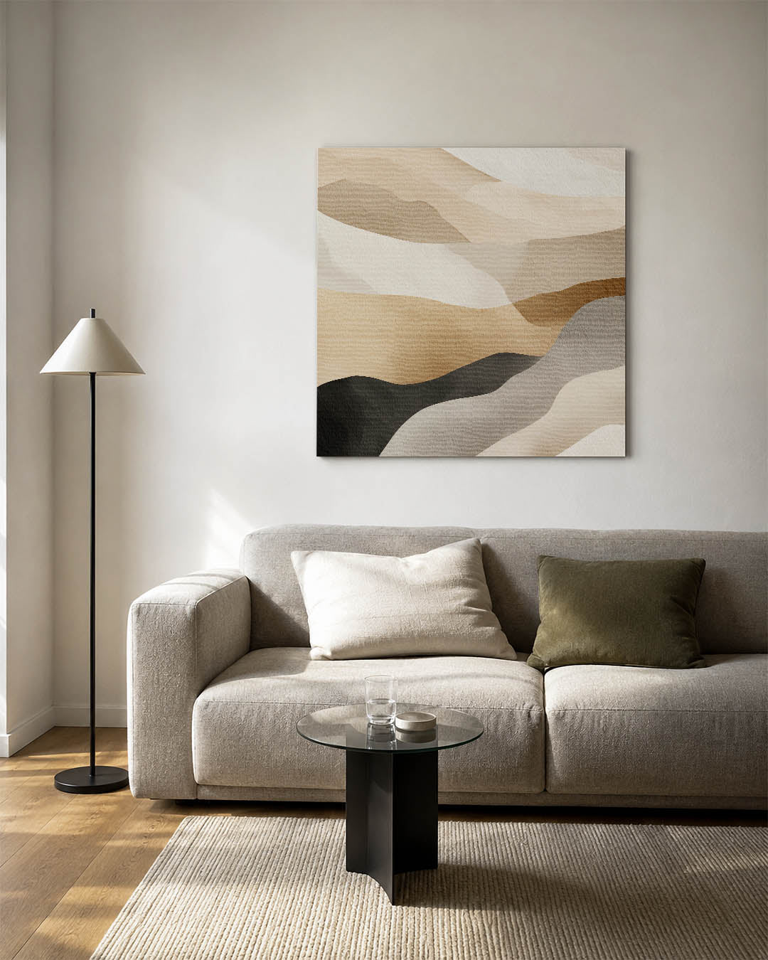 Organische kleurencompositie Kunstwerk