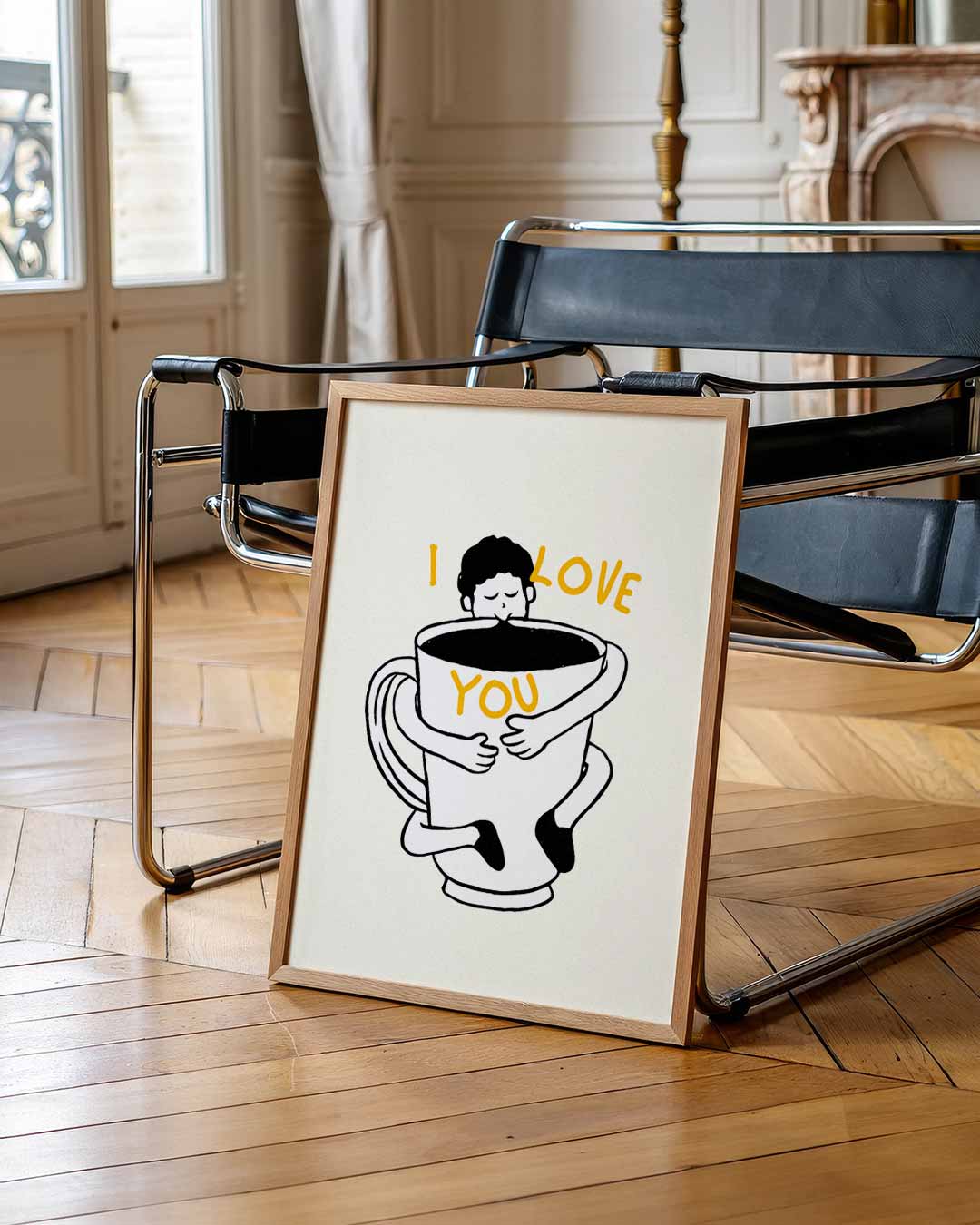 Knuffelige Koffieposter-WallArtistic