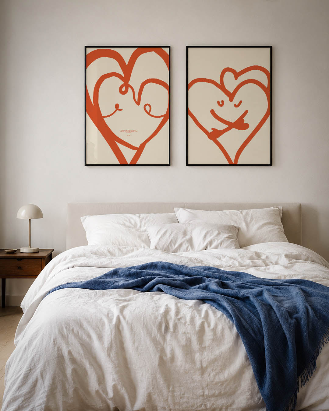 Lijnenspel hart Posterset