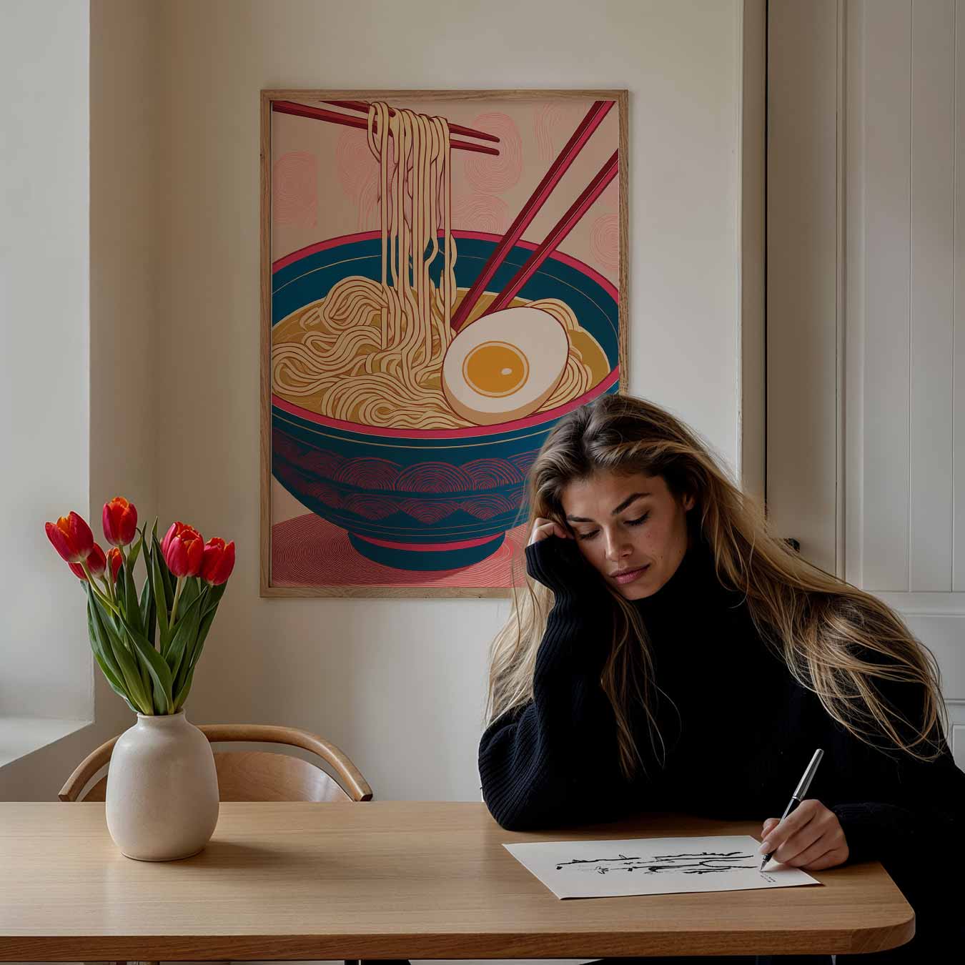 Ramen Noodles Poster-WallArtistic