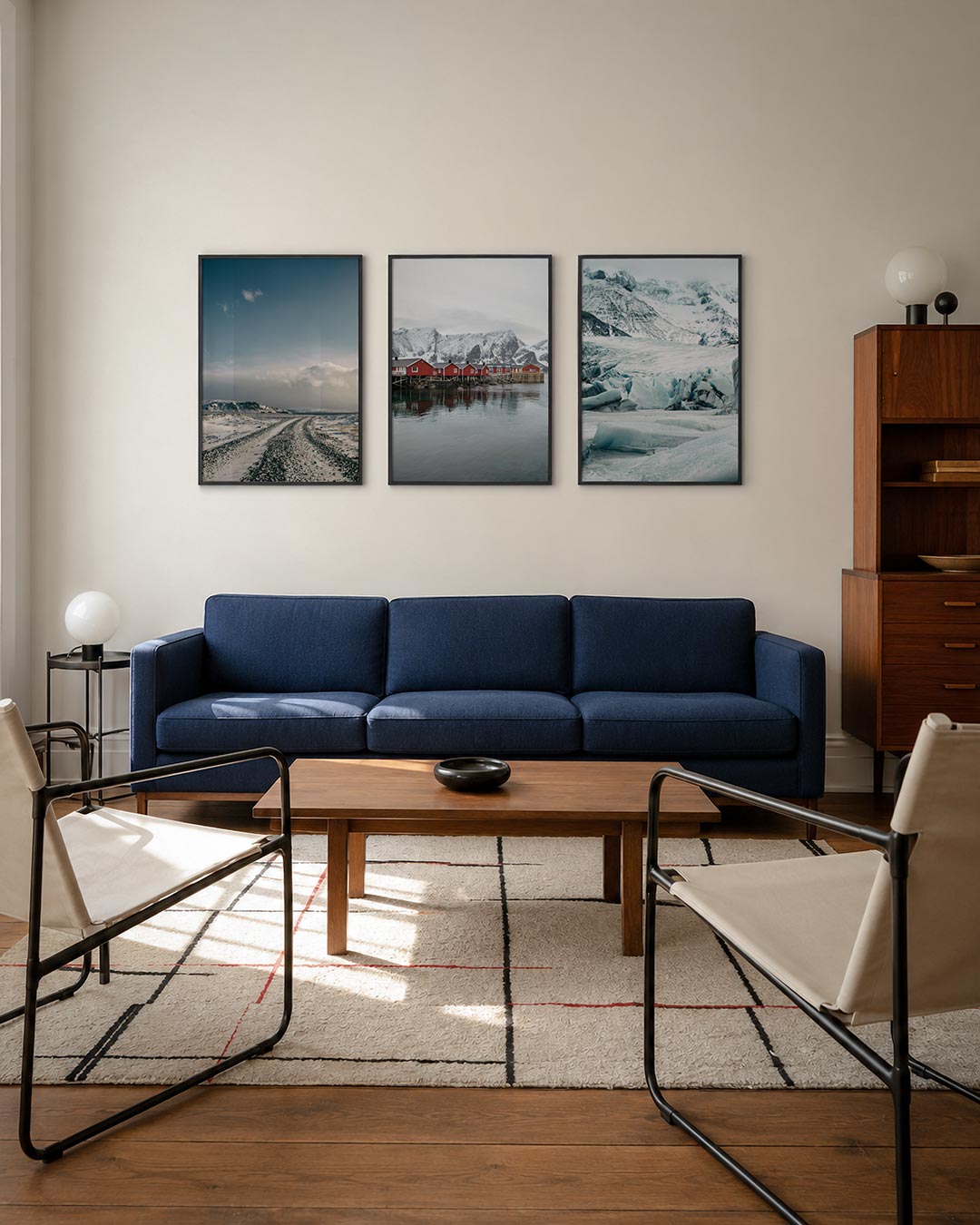 Landschap en lijnen Posterset