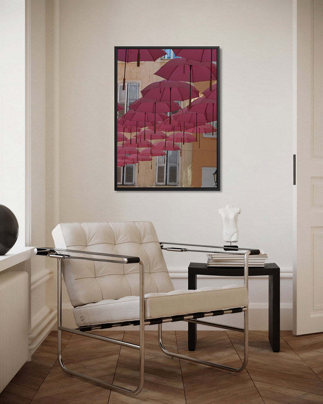Vliegende paraplu's Kunstwerk