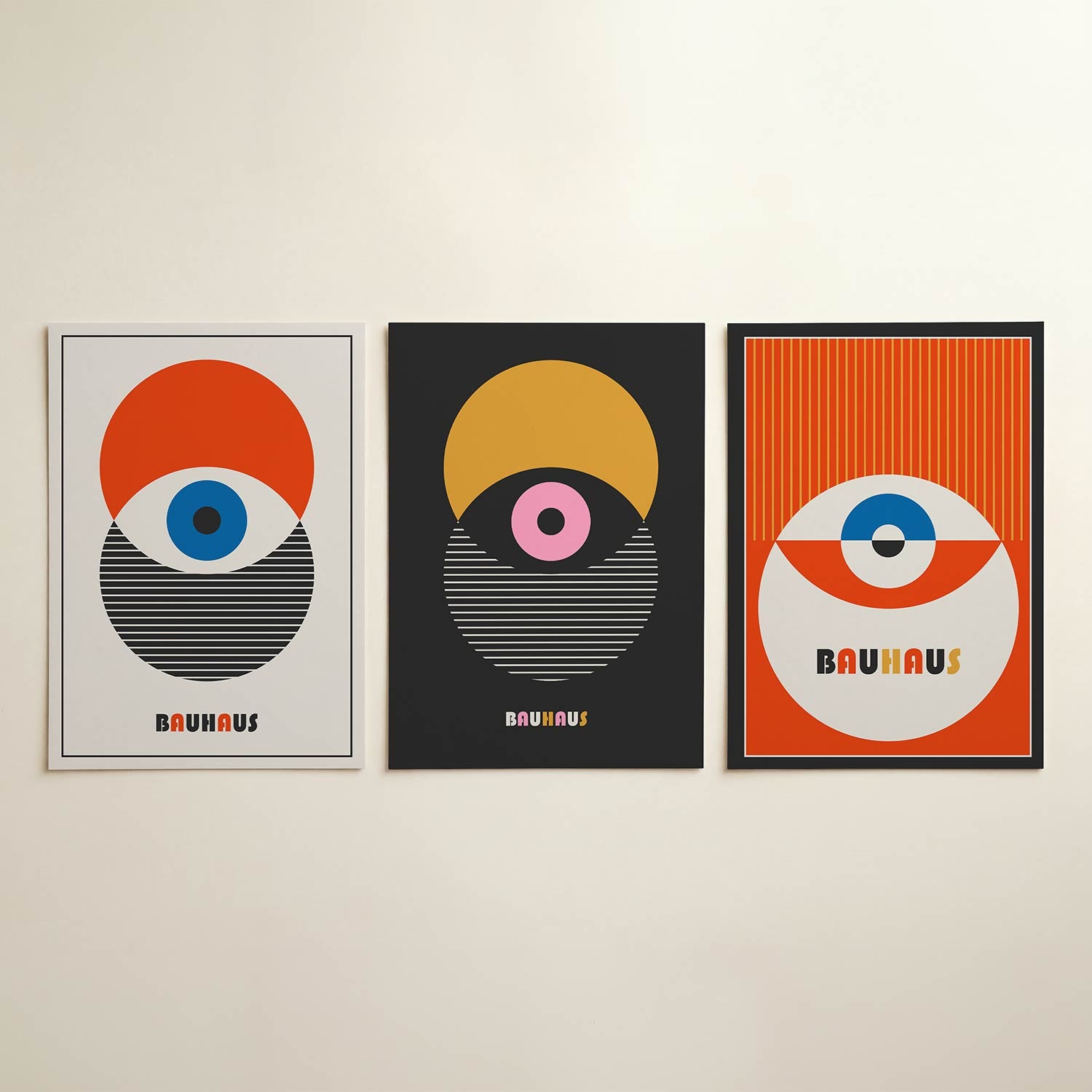 Cirkel en strepen Posterset