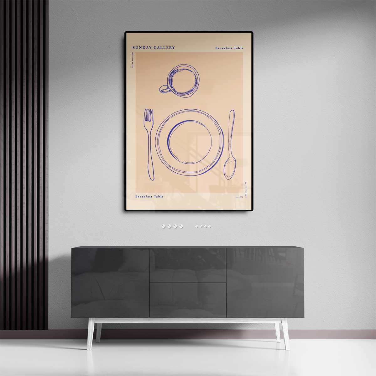 Ontbijt Tafereel Kunstwerk-canvas-dibond-plexiglas-wanddecoratie-WallArtistic
