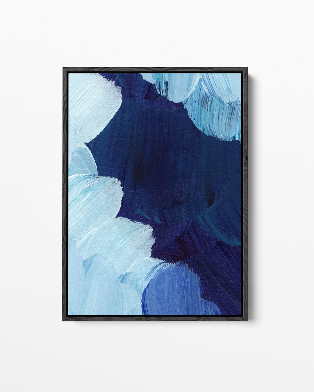 Dynamische blauwtinten Kunstwerk