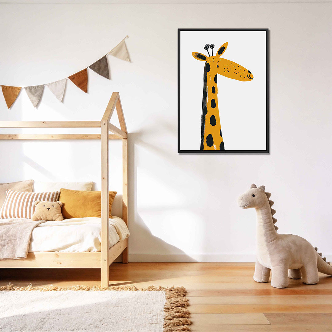 Speelse giraffe illustratie Kunstwerk