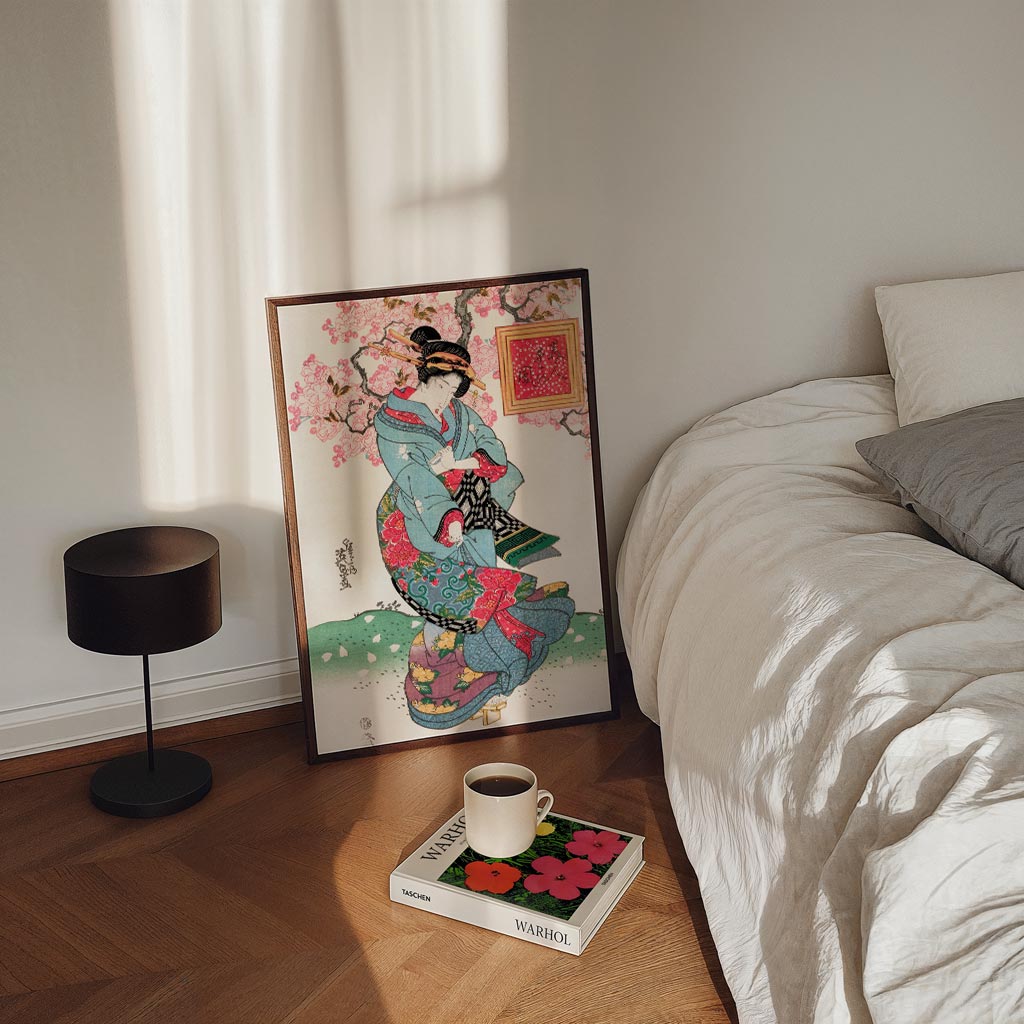 Japanse Elegantie in Bloei Poster-WallArtistic