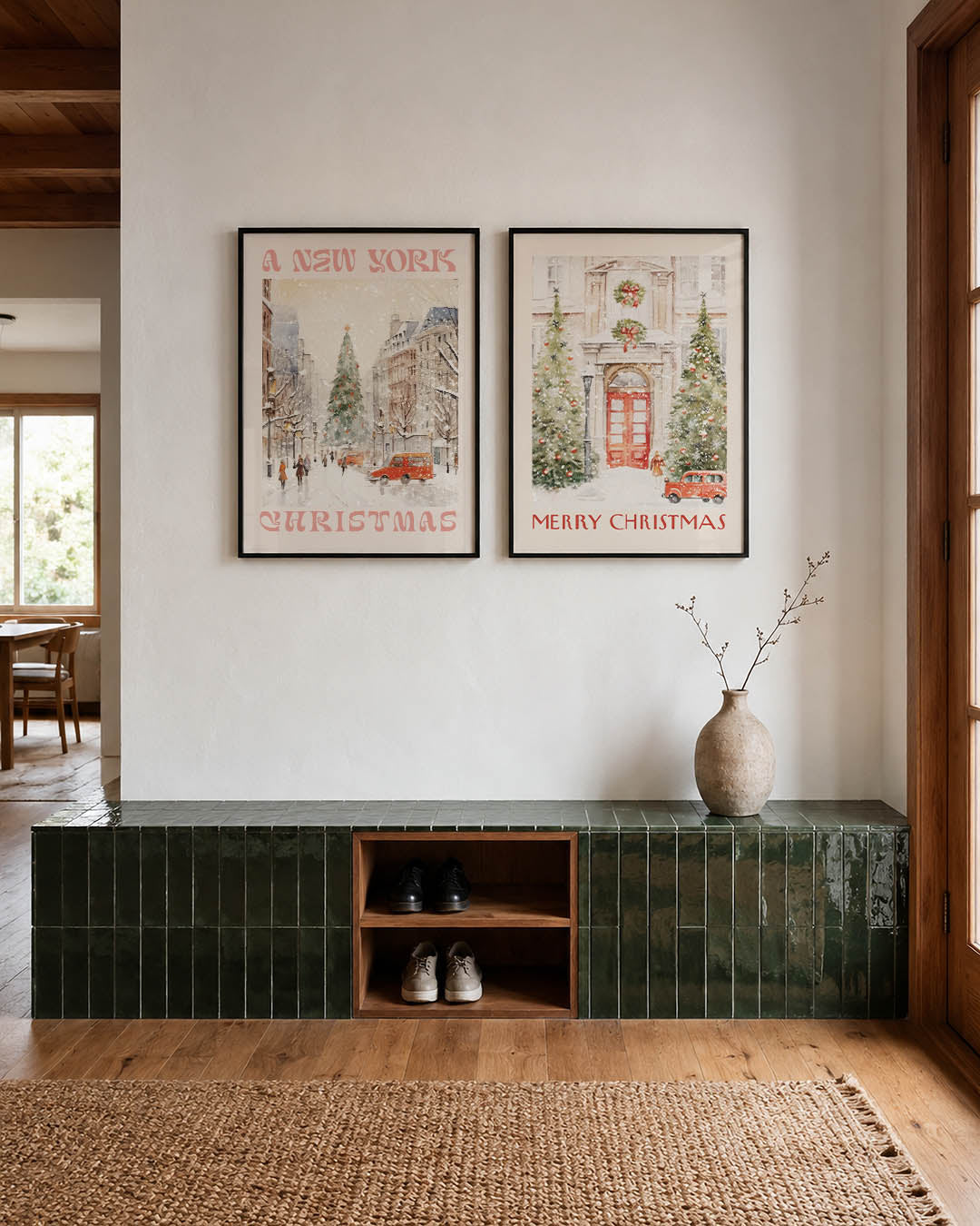 Winterse stadsgezichten Posterset