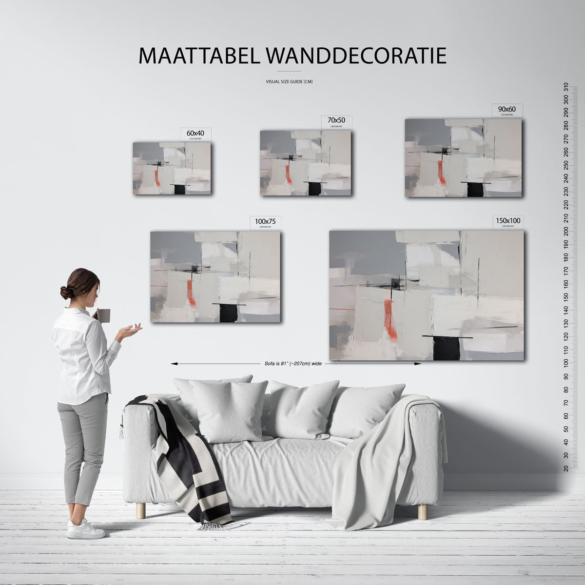 Geometrische vlakken Kunstwerk