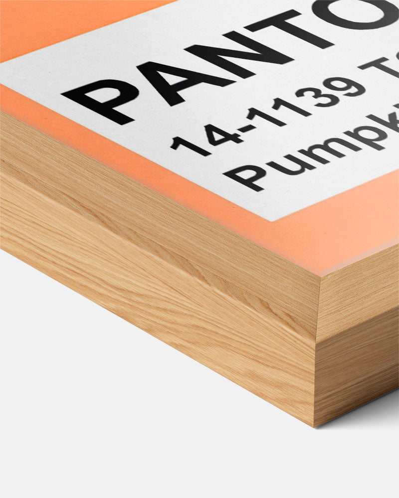 Pantone Stijlvolle Pumpkin Poster-WallArtistic