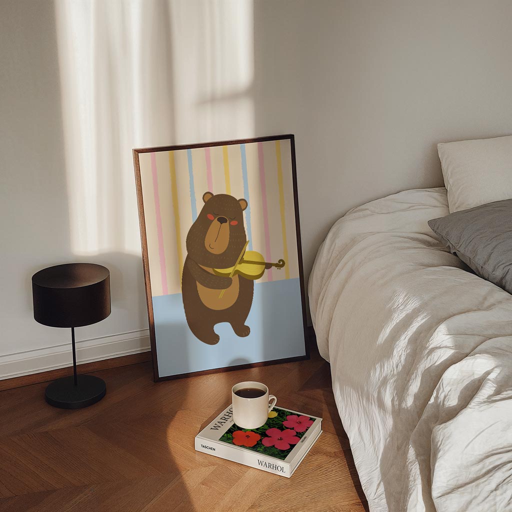 Muzikale Beer Poster-WallArtistic