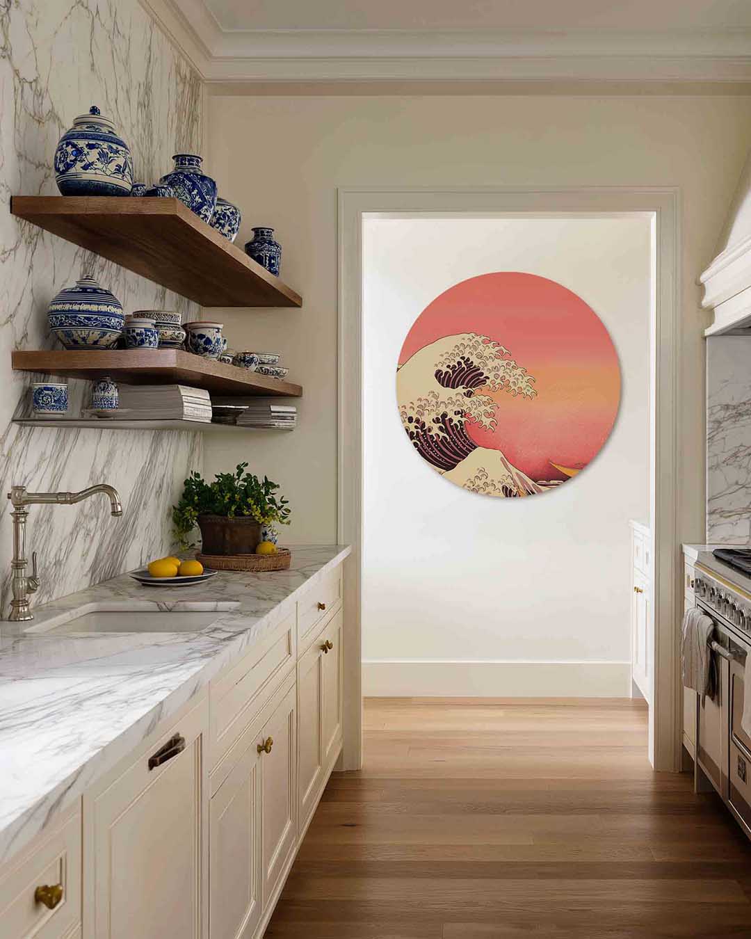 Golvende zee Muurcirkel