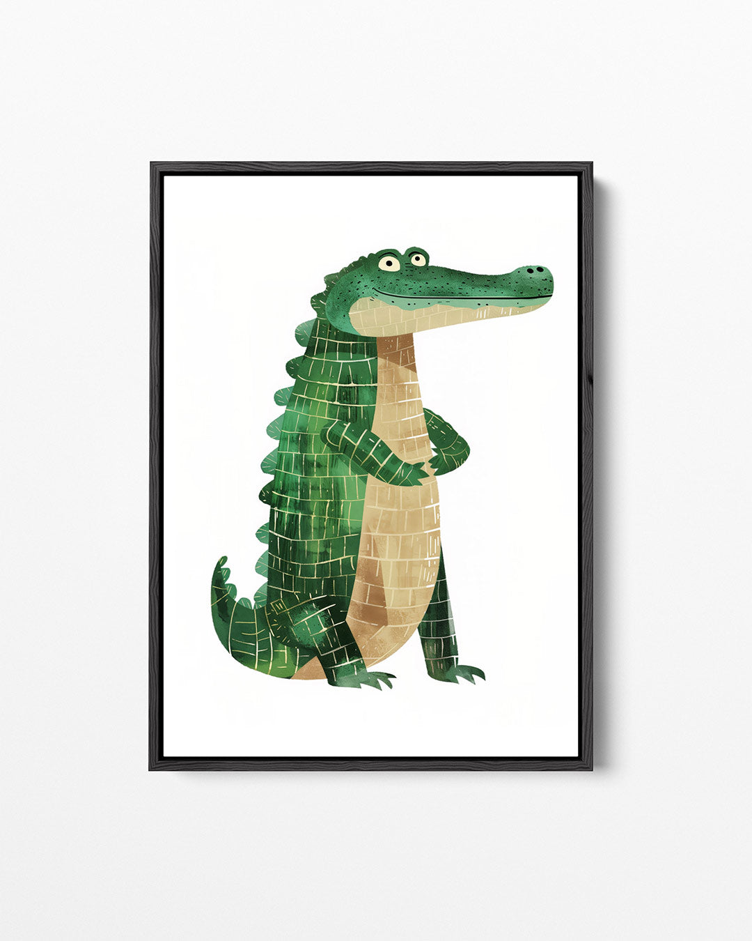 Vrolijke krokodil illustratie Kunstwerk