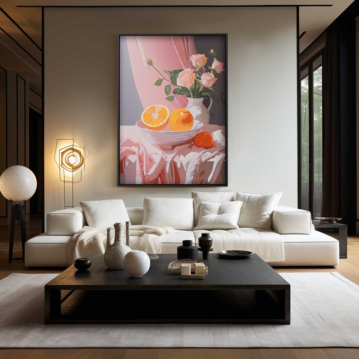 Zomerse Stilleven Kunstwerk-canvas-dibond-plexiglas-wanddecoratie-WallArtistic