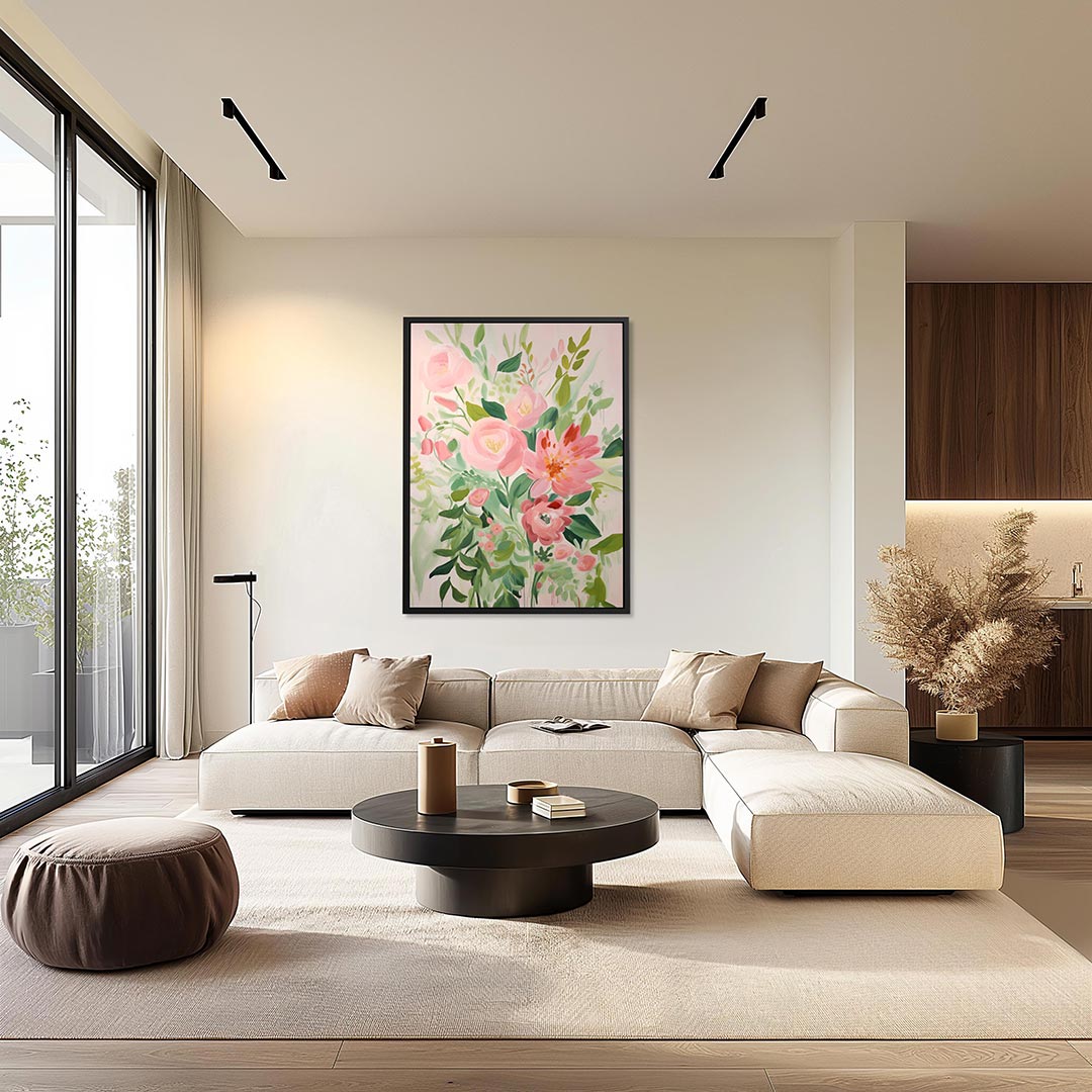 Bloemenexplosie Kunstwerk