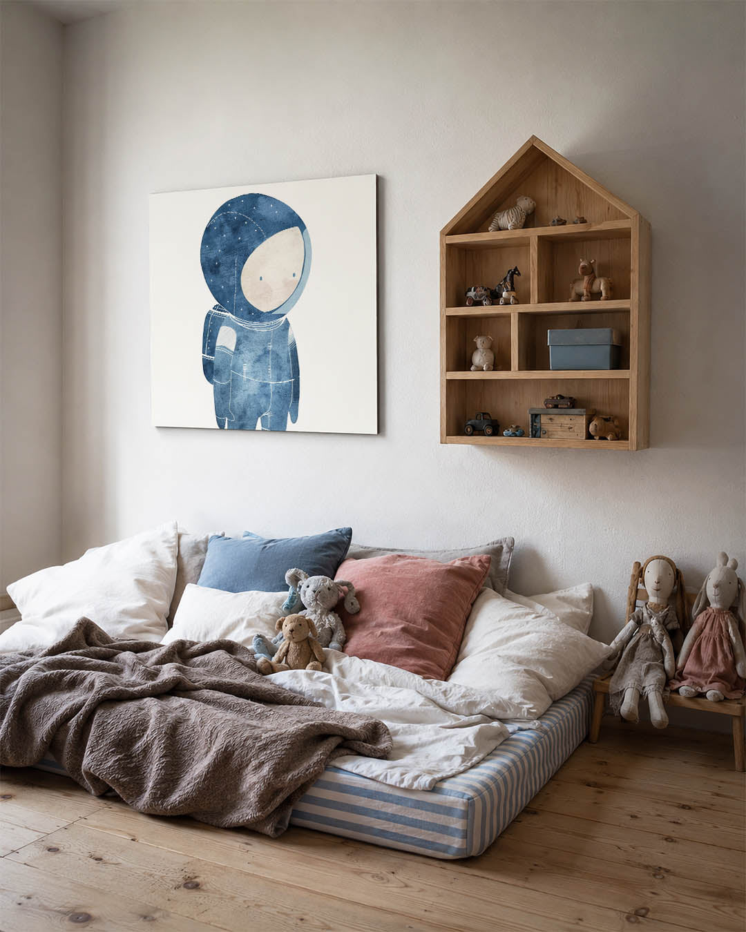 Dromerige ruimtefiguur Kunstwerk