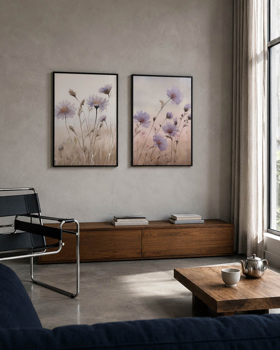 Bloemrijke sereniteit Posterset