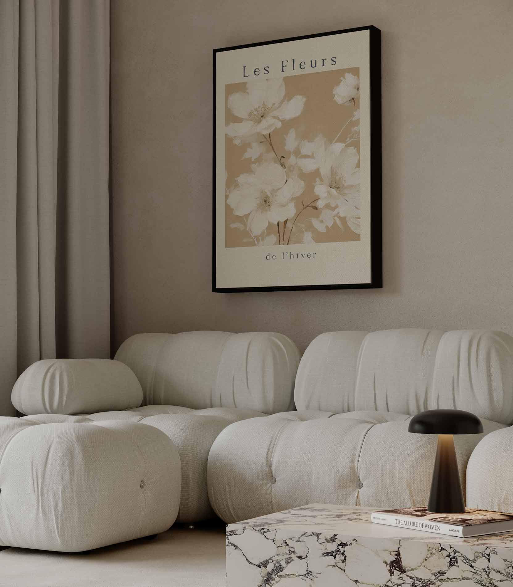 Les Fleurs de l'Hiver Kunstwerk-canvas-dibond-plexiglas-wanddecoratie-WallArtistic