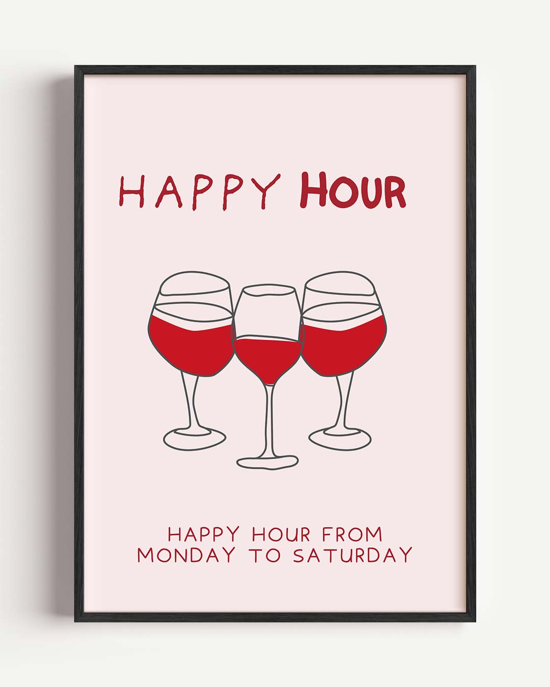 Happy Hour Poster-WallArtistic