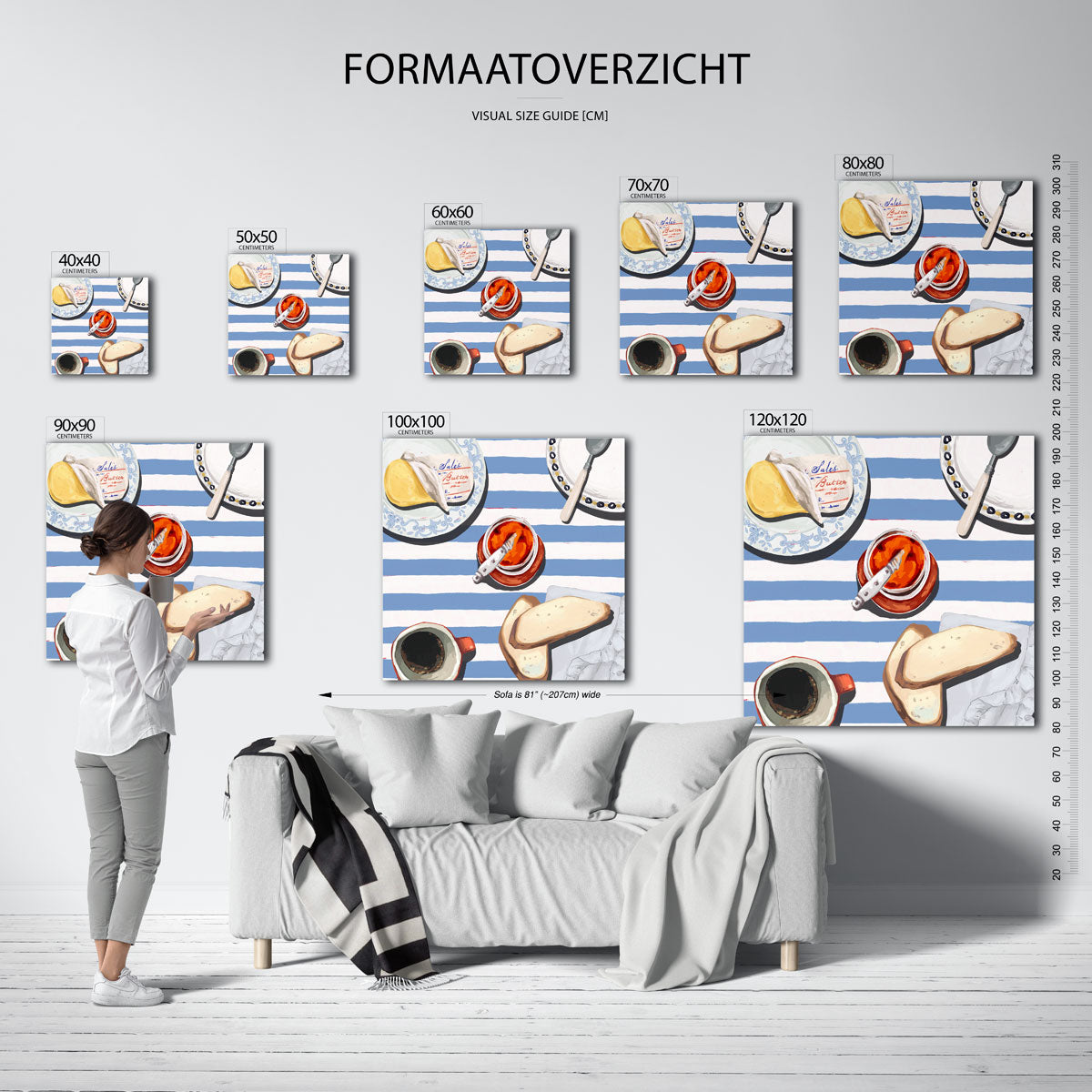 Ontbijt tafel Poster