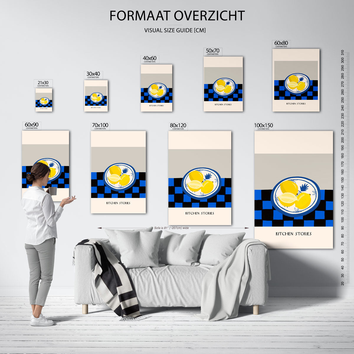 Citroenen op bord Poster