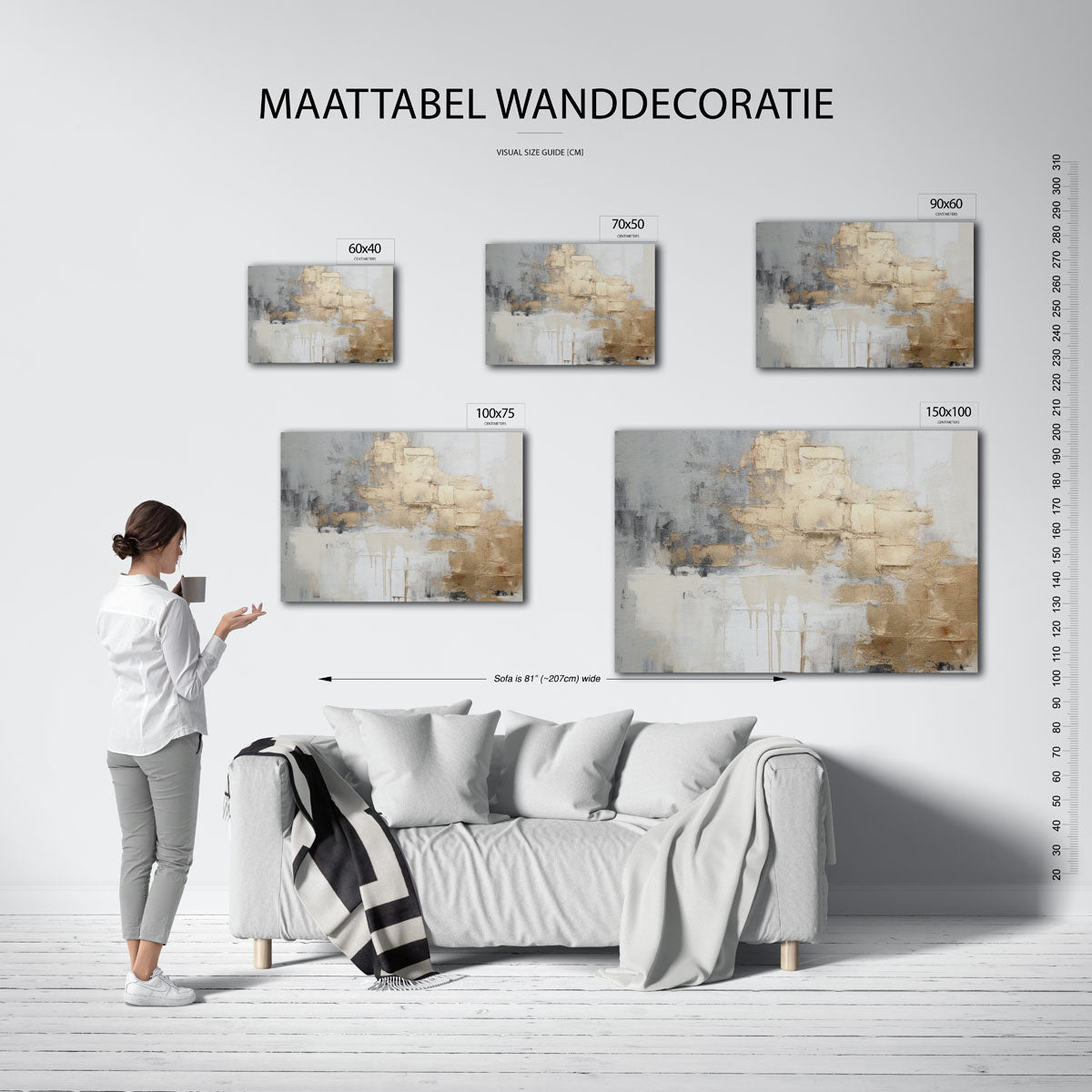 Gelaagde texturen Kunstwerk