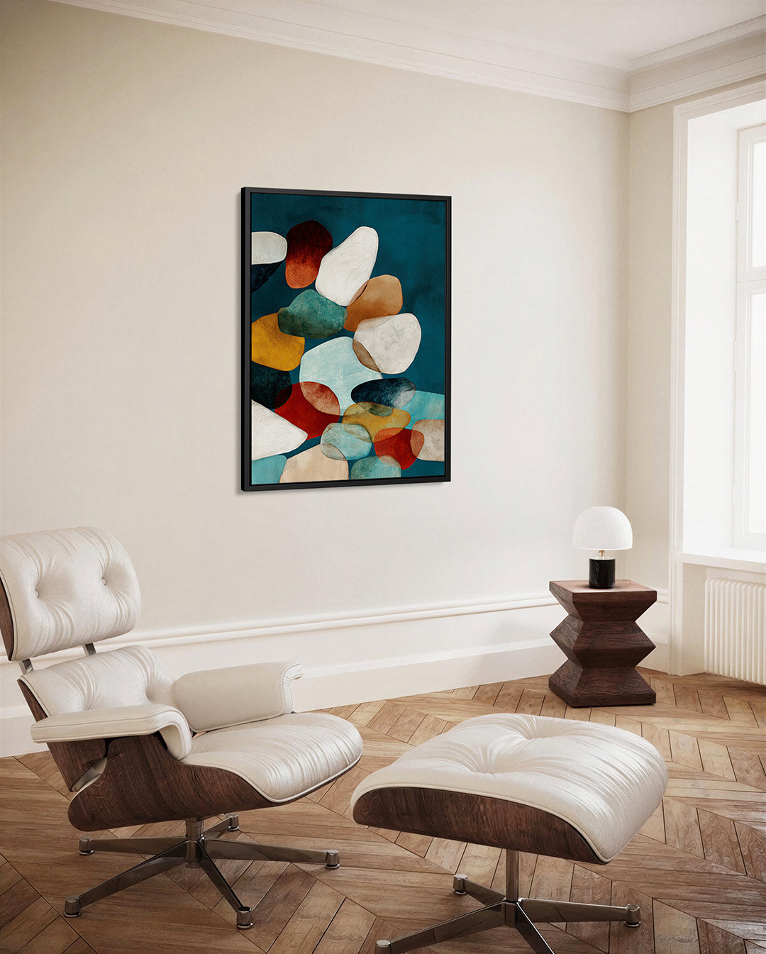 Organische vormen compositie Kunstwerk