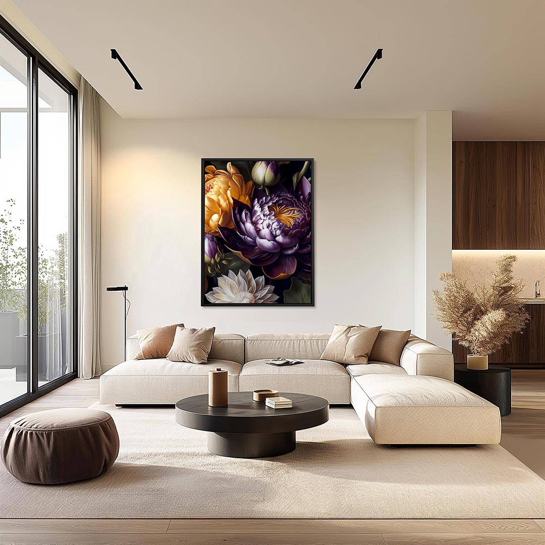 Bloemrijke harmonie Kunstwerk