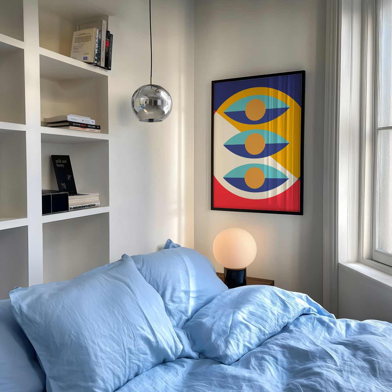 Moderne Abstracte Ogen Poster-WallArtistic