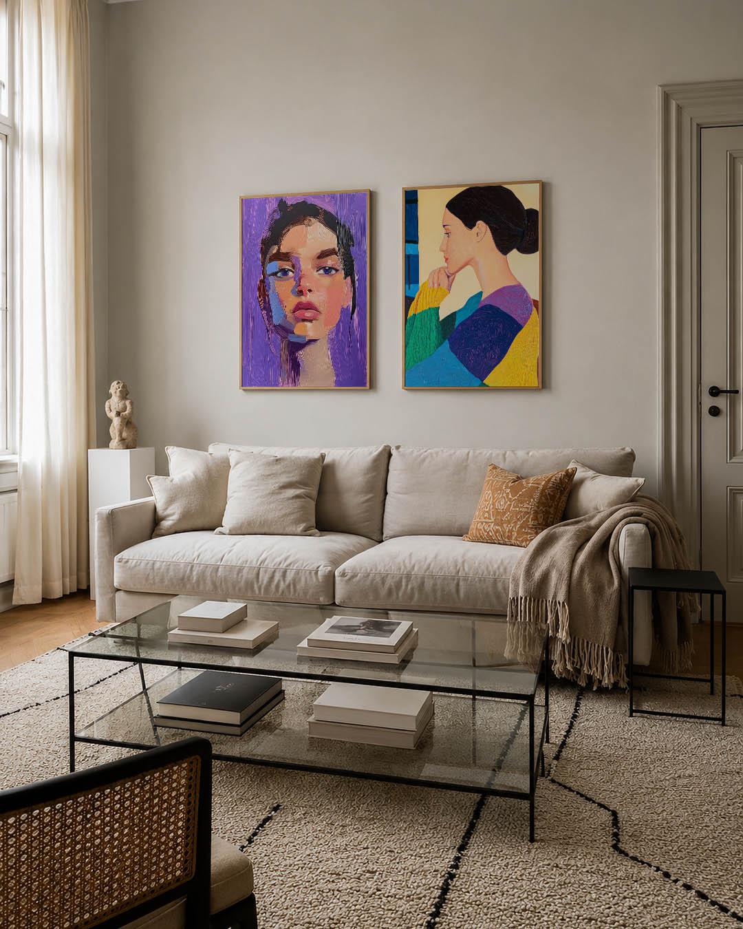 Kleurrijk portret Posterset
