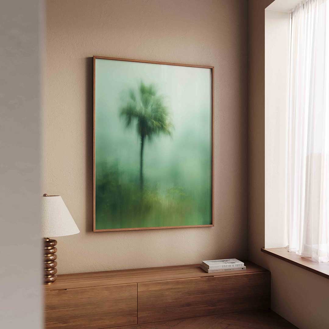 Vervagende palm Poster