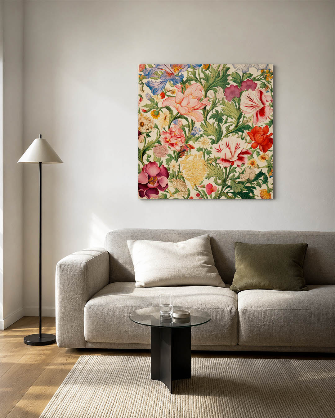 Bloemrijke patronen Kunstwerk