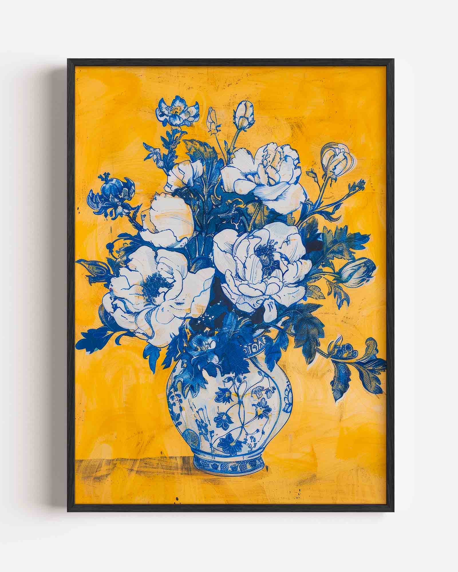 Bloemen in vaas Poster
