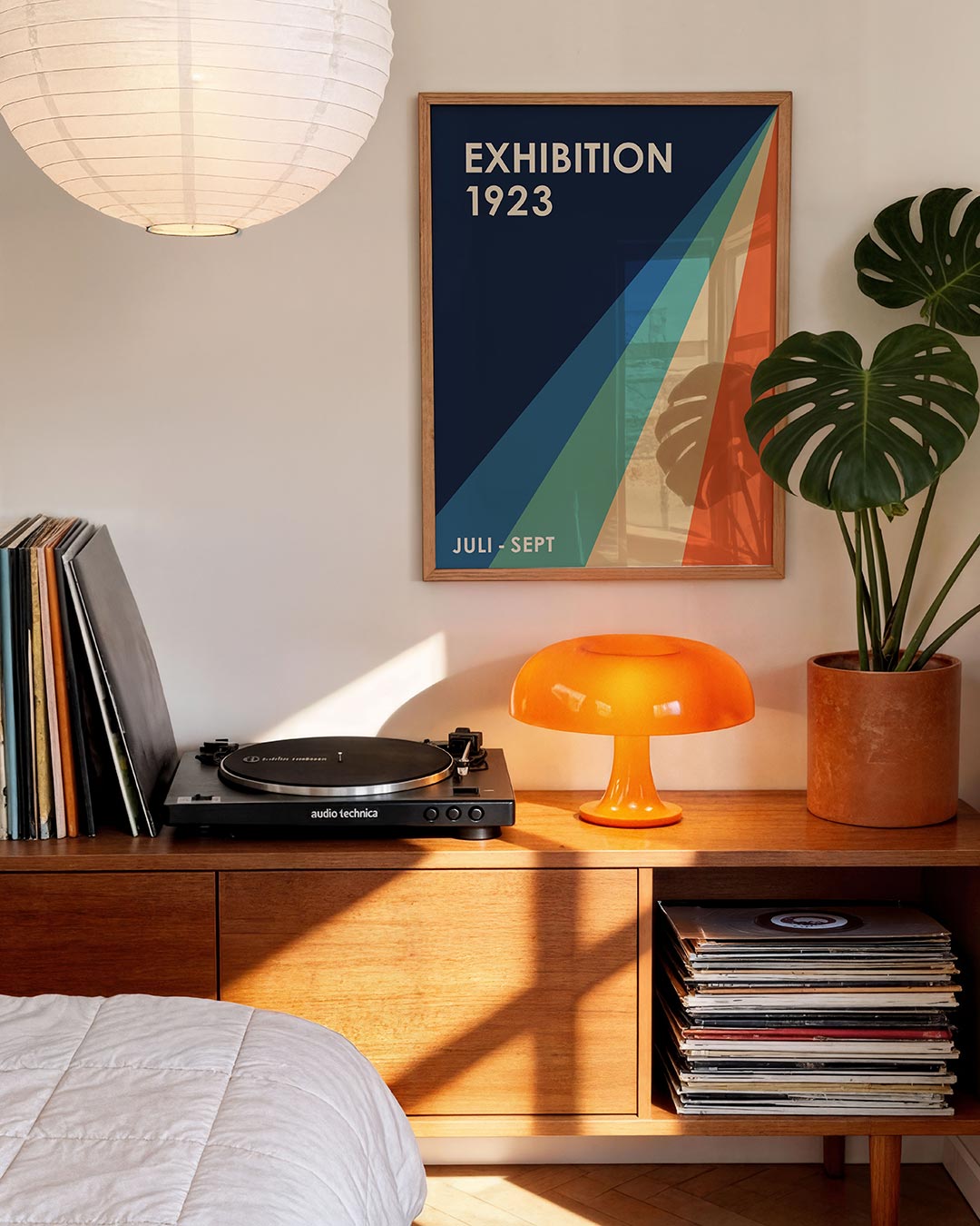 Kleurvlakken en lijnen Poster